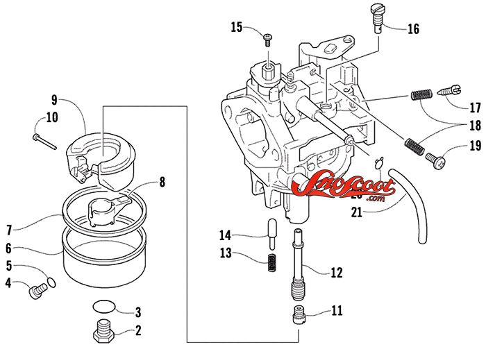 Sell 1014 ARCTIC CAT AC SNO PRO ZR Z 120 SNOWMOBILE CARBURETOR 3020